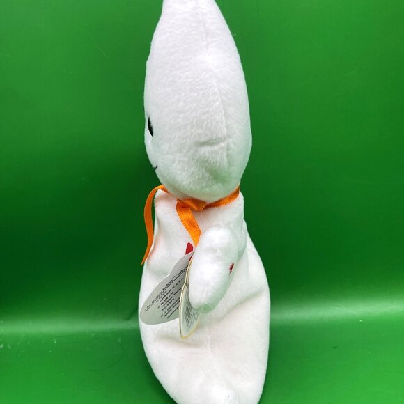TY Beanie Baby Spooky Ghost 1995 Halloween Beanbag Plush Stuffed Toy 4th Gen Tag - Picture 8 of 9